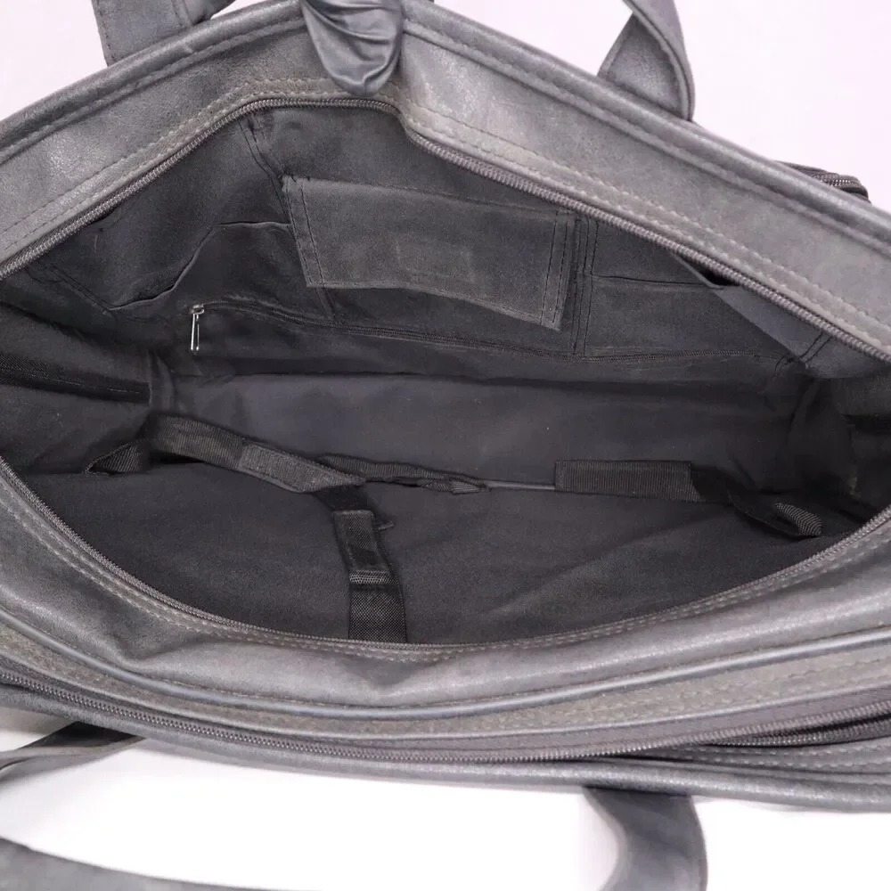 Laptop Bag Case with Handles Removable Shoulder Strap Black Leeds